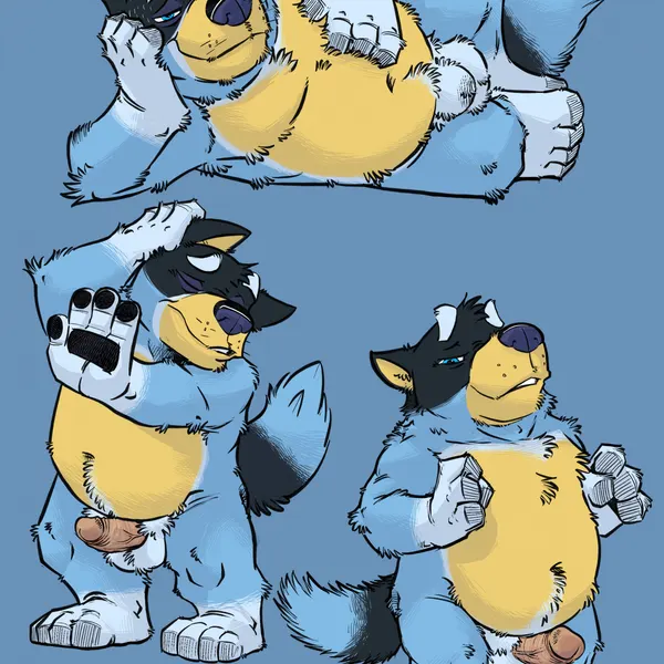 bandit heeler (bluey (series)) created by k-9