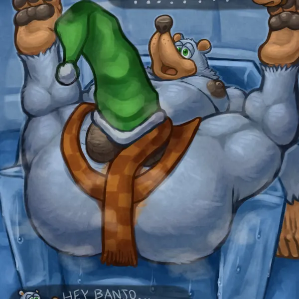 banjo (banjo-kazooie), boggy (banjo-kazooie) (banjo-kazooie, christmas) created by baragoon64