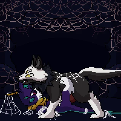 battle principal yuumi, spidog (silphium), yuumi (lol) (league of legends, riot games) created by lawealewd