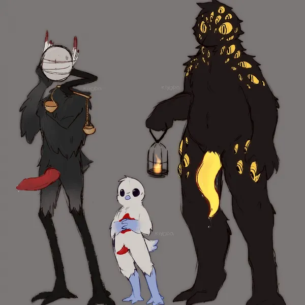 big bird (lobotomy corporation), bird of judgement, punishing bird (lobotomy corporation, project moon) created by klyopa