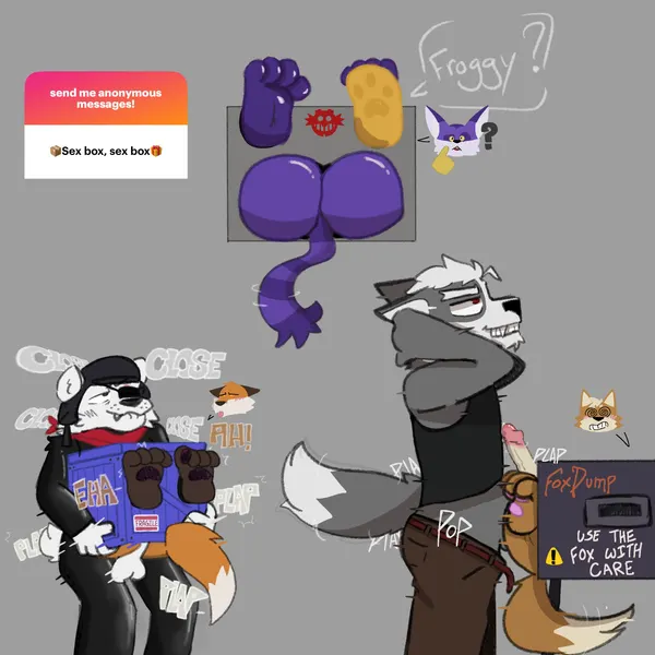 big the cat, fennix (fortnite), fox mccloud (eggman logo, epic games) created by mrpawpaw