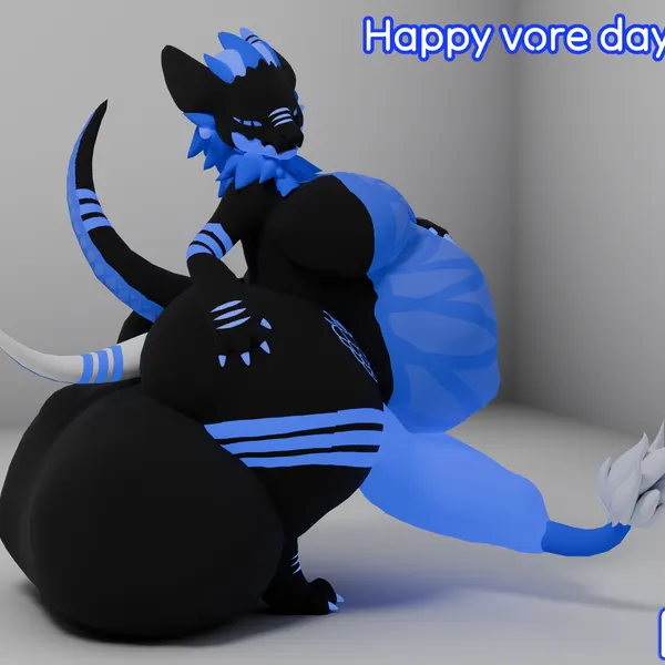blackberry (blueberrybesuru), blueberry (blueberrybesuru), mulberry (blueberrybesuru) (mythology, vore day) created by blueberrybesuru