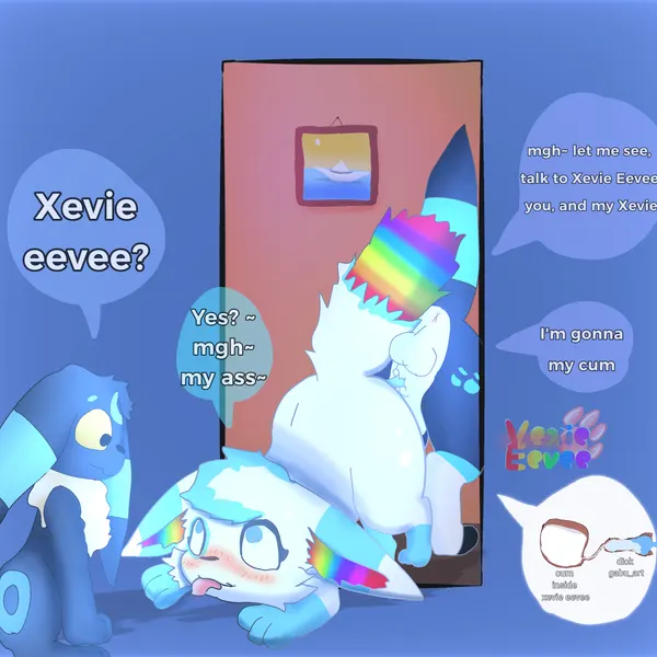 blackyumbreon (character), fan character, salvador (gabu art) (nintendo, pokemon) created by xevie eevee (artist)