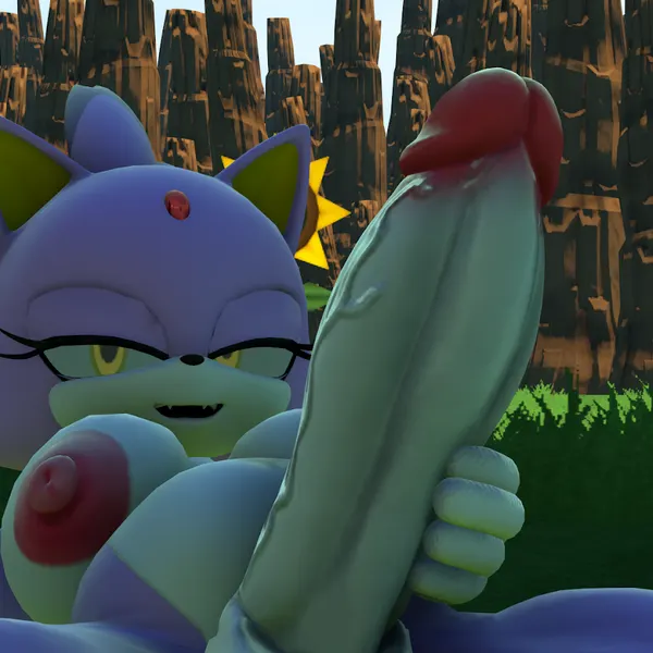 blaze the cat (sega, sonic the hedgehog (series)) created by fivesfm (artist)