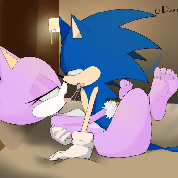 blaze the cat, sonic the hedgehog (sega, sonic the hedgehog (series)) created by dweezyvox