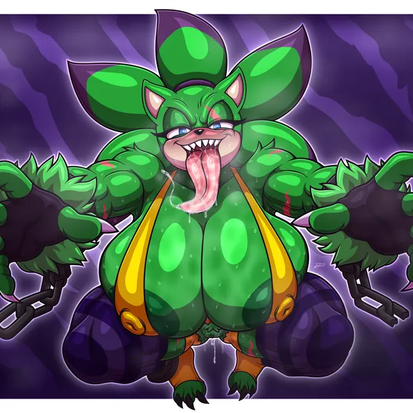 bliss the werehog, fan character (sega, sonic the hedgehog (series)) created by dhx2kartz