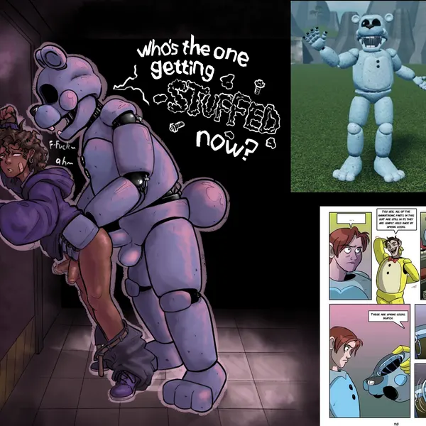 blue springlock suit (five nights at freddy's, five nights at freddy's 3) created by wildwitch