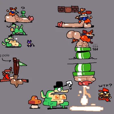 bob (superiorfox), cain (superiorfox), lucy swallows (mario bros, microsoft) created by superiorfox