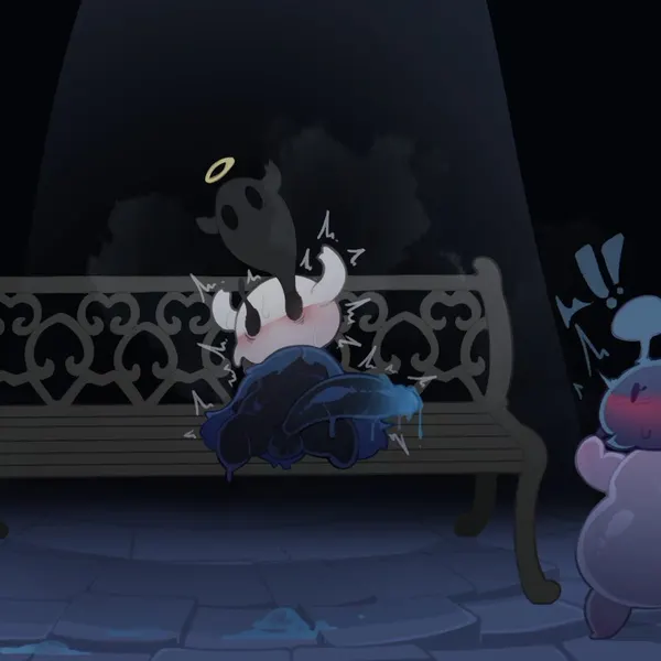 bretta (hollow knight), hornet (hollow knight), the knight (hollow knight) (hollow knight (franchise), team cherry) created by shinolara