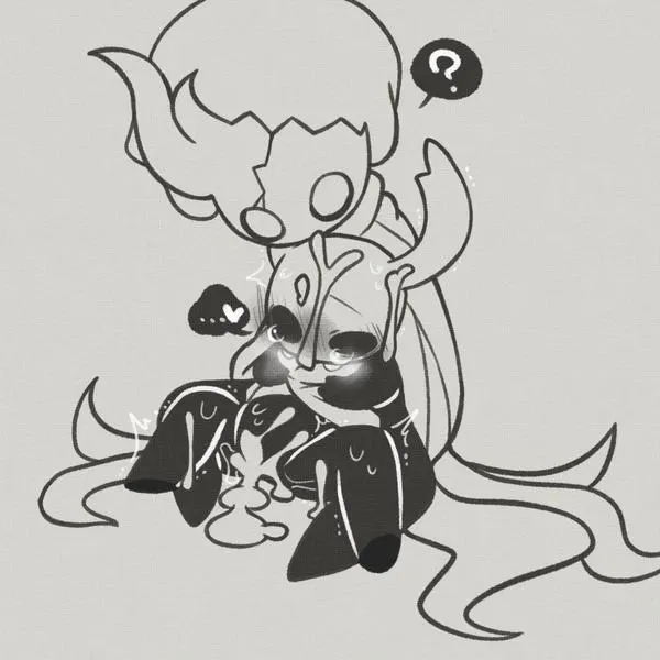 broken vessel (hollow knight), the knight (hollow knight) (hollow knight (franchise), team cherry) created by chacodoodle
