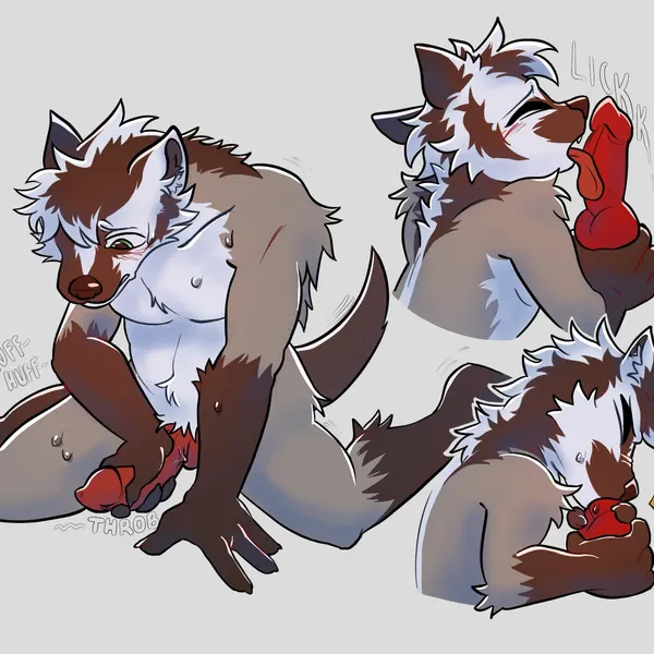 burns (badgerbone) created by im not a furry but