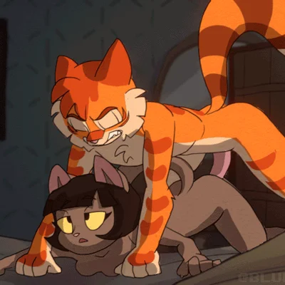 calvin mcmurray, ivy pepper (lackadaisy) created by bluecoffeedog