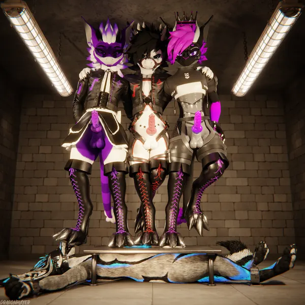 chally (prochally), dragonplayer (character), itsorion03 created by dragonplayer