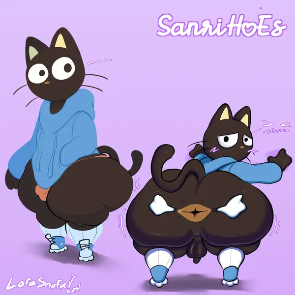 chococat (hello kitty (series), sanrio) created by lofasnofa