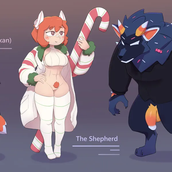 christmas, halloween created by phosenpai