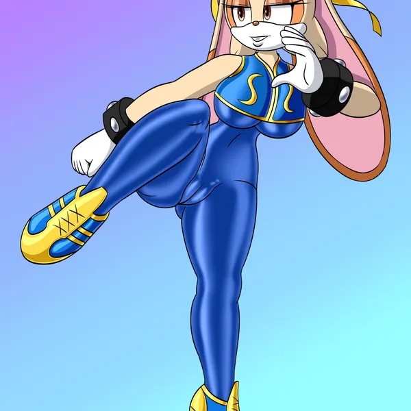chun-li, vanilla the rabbit (capcom, sega) created by flashpointgear