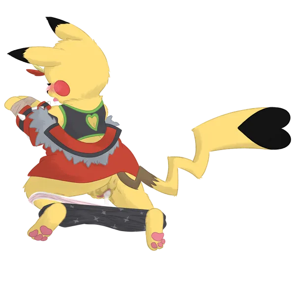 cosplay pikachu (character), pikachu rock star (nintendo, pokemon) created by jackerwobb