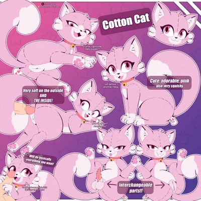 cotton cat (cloudeon) (patreon) created by cloudeon