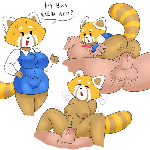 director ton, retsuko (aggretsuko, sanrio) created by dedreds