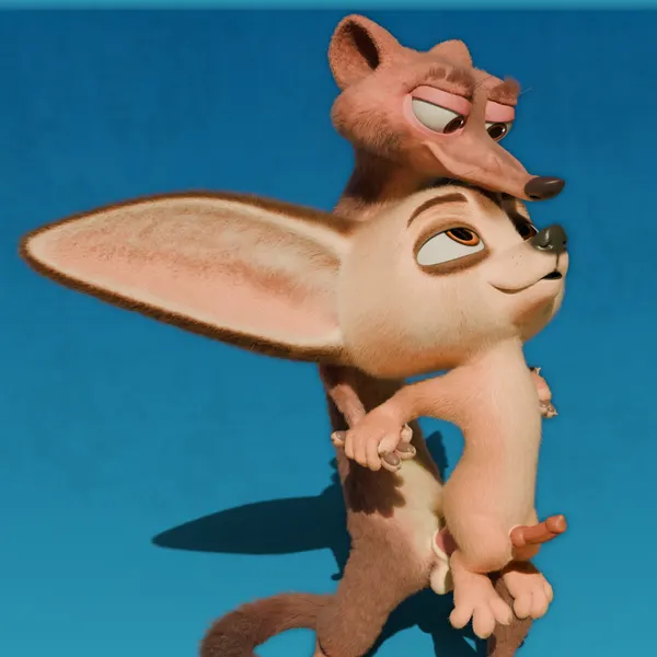 duke weaselton, finnick (zootopia) (disney, zootopia) created by rasterraccoon