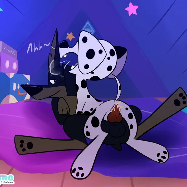 dylan (101 dalmatians), spike (101 dalmatians) (101 dalmatian street, 101 dalmatians) created by foxretro