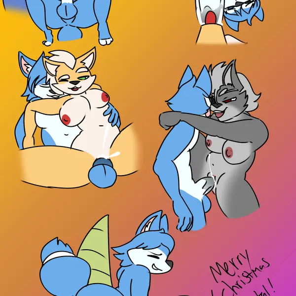 falco lombardi, fox mccloud, general scales (nintendo, star fox) created by wolfbaloo
