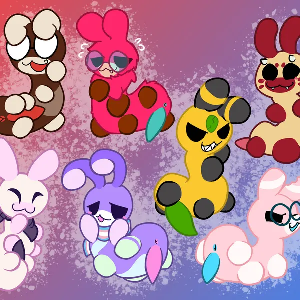 fan character (bits and bops) created by otterjunk