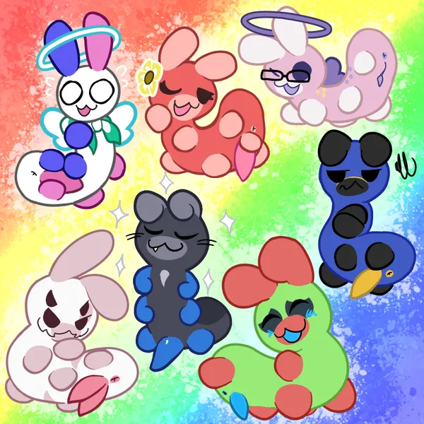 fan character (bits and bops) created by otterjunk