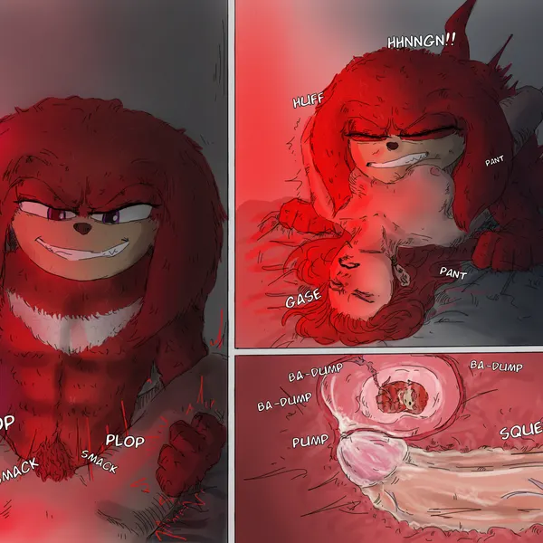 fan character, knuckles the echidna (sega, sonic the hedgehog (film)) created by errrso (artist)