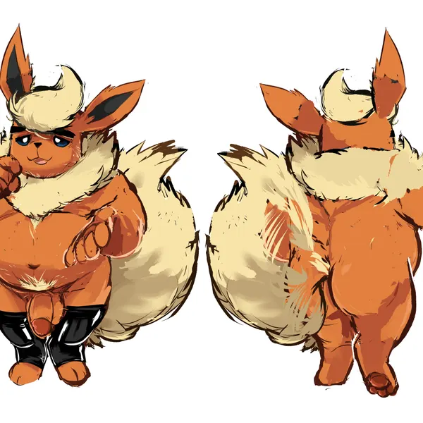 fan character, spunker (flareon) (nintendo, pokemon) created by spunker