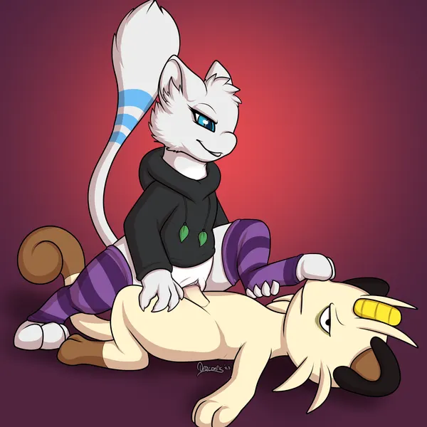 fan character, tay vee, yuki (side b) (nintendo, pokemon) created by itsdraconix