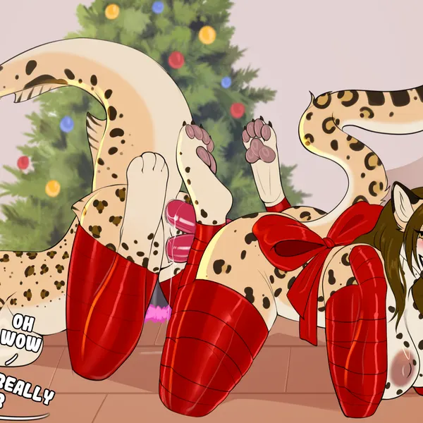 fina klauenbach, nina spotfin (christmas) created by dirtyjace