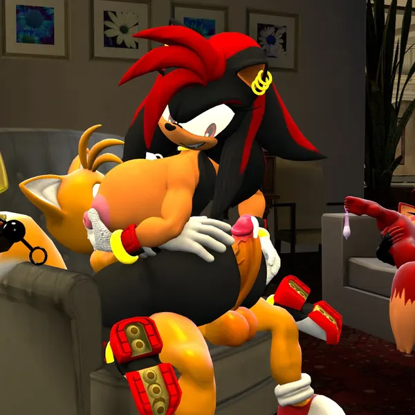 fiona fox, miles prower, shadow the hedgehog (archie comics, sega) created by plumenjoyer