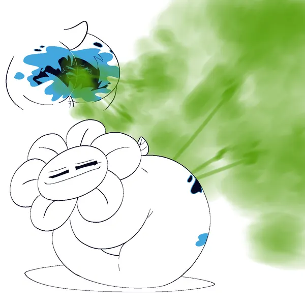 flowey the flower, martlet (zenith form) (undertale, undertale (series)) created by ti-ling