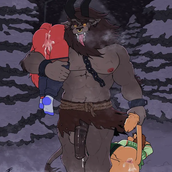 folsky (character), krampus (christmas) created by tanukichaos