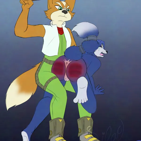 fox mccloud, krystal (star fox) (nintendo, star fox) created by sugarcraft productions