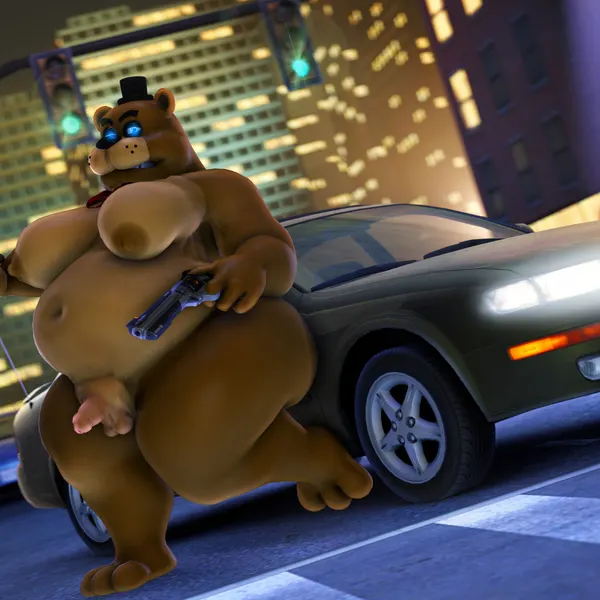 freddy (fnaf) (five nights at freddy's, scottgames) created by moonwulf