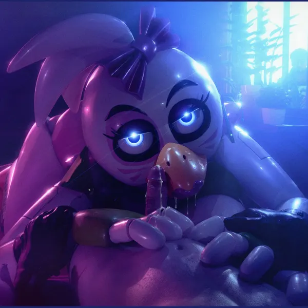 glamrock chica, hideo kojima (five nights at freddy's, five nights at freddy's: security breach) created by mrcourage616