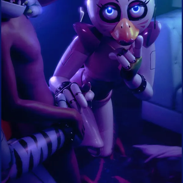 glamrock chica, roxanne wolf (five nights at freddy's, five nights at freddy's: security breach) created by mrcourage616