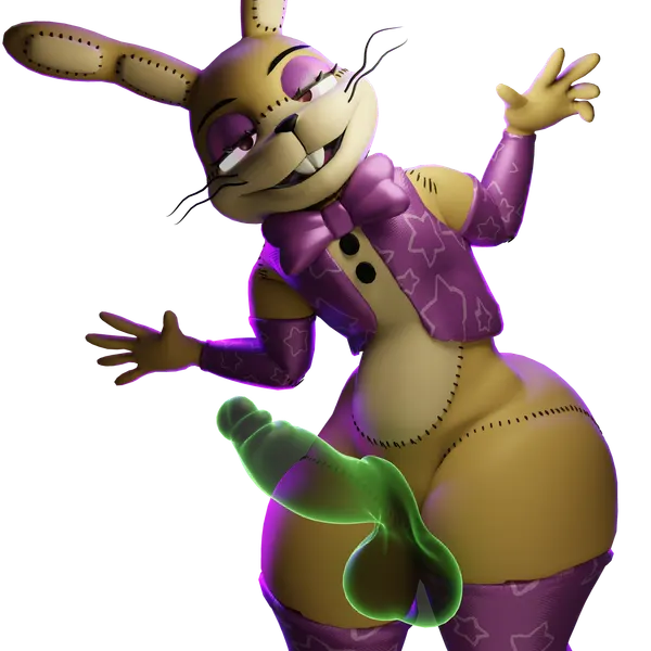 glitchtrap (five nights at freddy's, five nights at freddy's: help wanted) created by jordevoir (artist)
