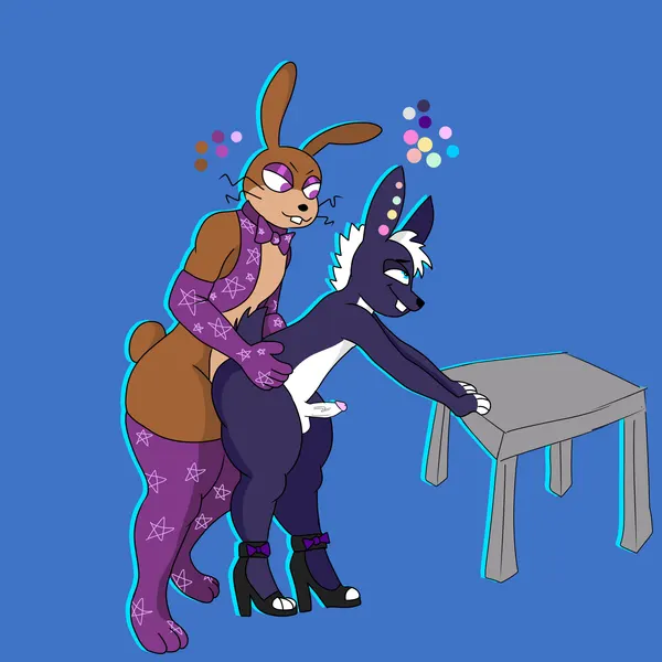 glitchtrap, sammy (triixs) (five nights at freddy's, five nights at freddy's: help wanted)