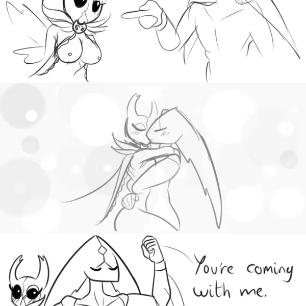 harrold (latiar), scarlet lady (peacefultreasu1) (hollow knight (franchise), team cherry) created by latiar