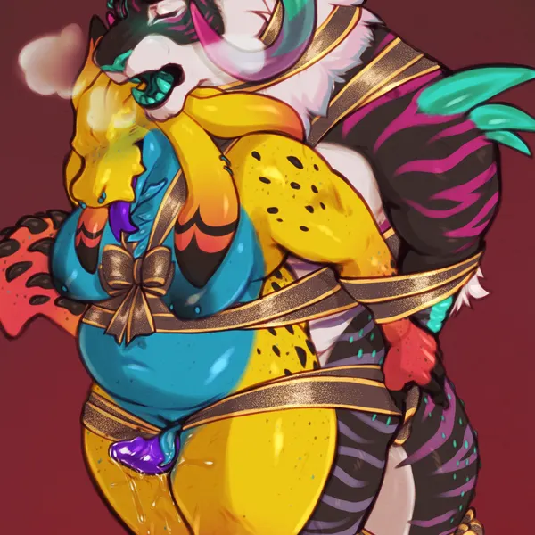 hazard (latexslug), terror (fabtool) (new year) created by seraphictiger