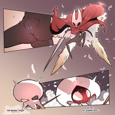 hornet (hollow knight), lace (hollow knight: silksong) (hollow knight: silksong, hollow knight (franchise)) created by cold-blooded-twilight