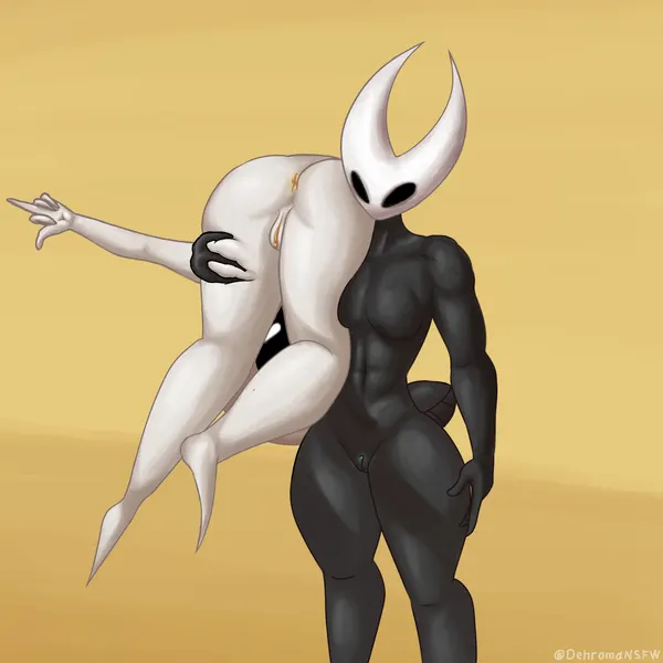 hornet (hollow knight), lace (hollow knight: silksong) (hollow knight: silksong, hollow knight (franchise)) created by dehromansfw