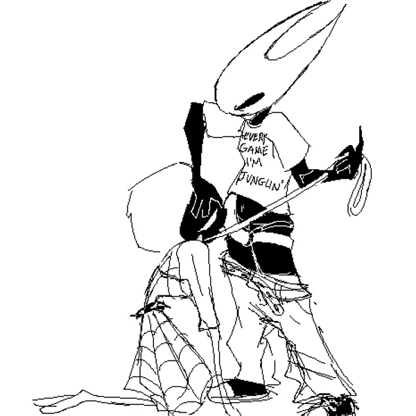 hornet (hollow knight), lace (hollow knight: silksong) (hollow knight: silksong, hollow knight (franchise)) created by objectfucker
