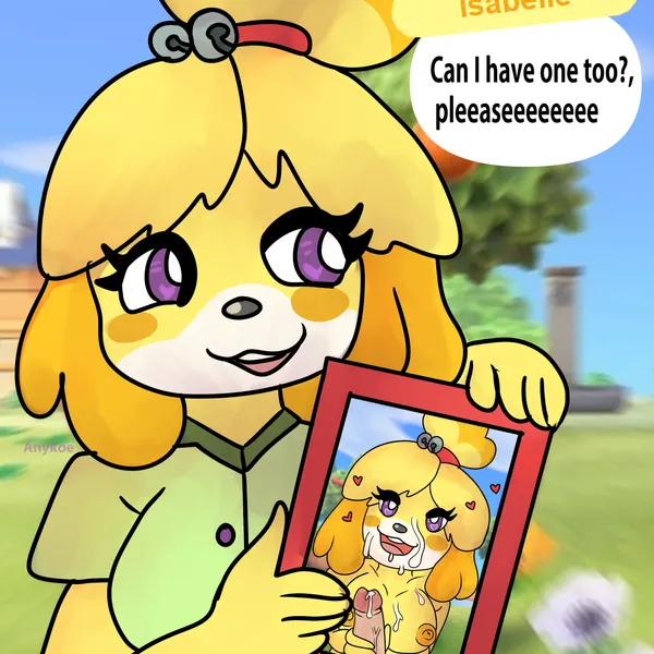 isabelle (animal crossing) (animal crossing, nintendo) created by anykoe