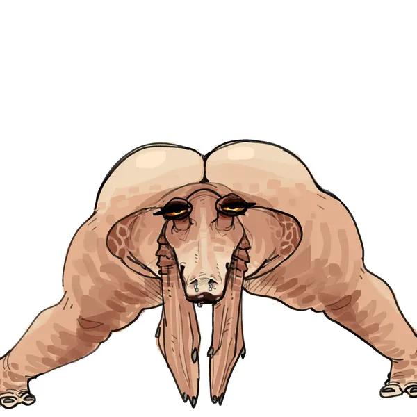 jar jar binks, willem dafoe (star wars) created by clairemilk