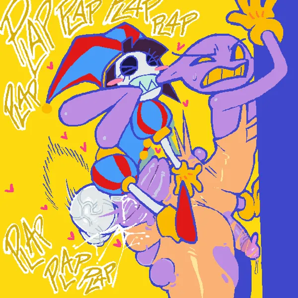 jax (tadc), pomni (tadc) (glitch productions, the amazing digital circus) created by gomikusatta