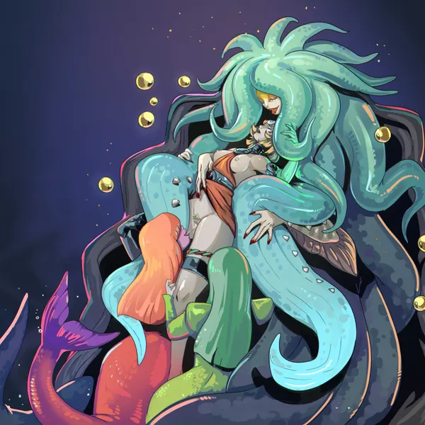 jetty (hades), melinoe (hades), roxy (hades) created by creepy gun